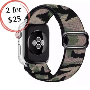 Camouflage Print Sport Loop Band for Apple iWatch